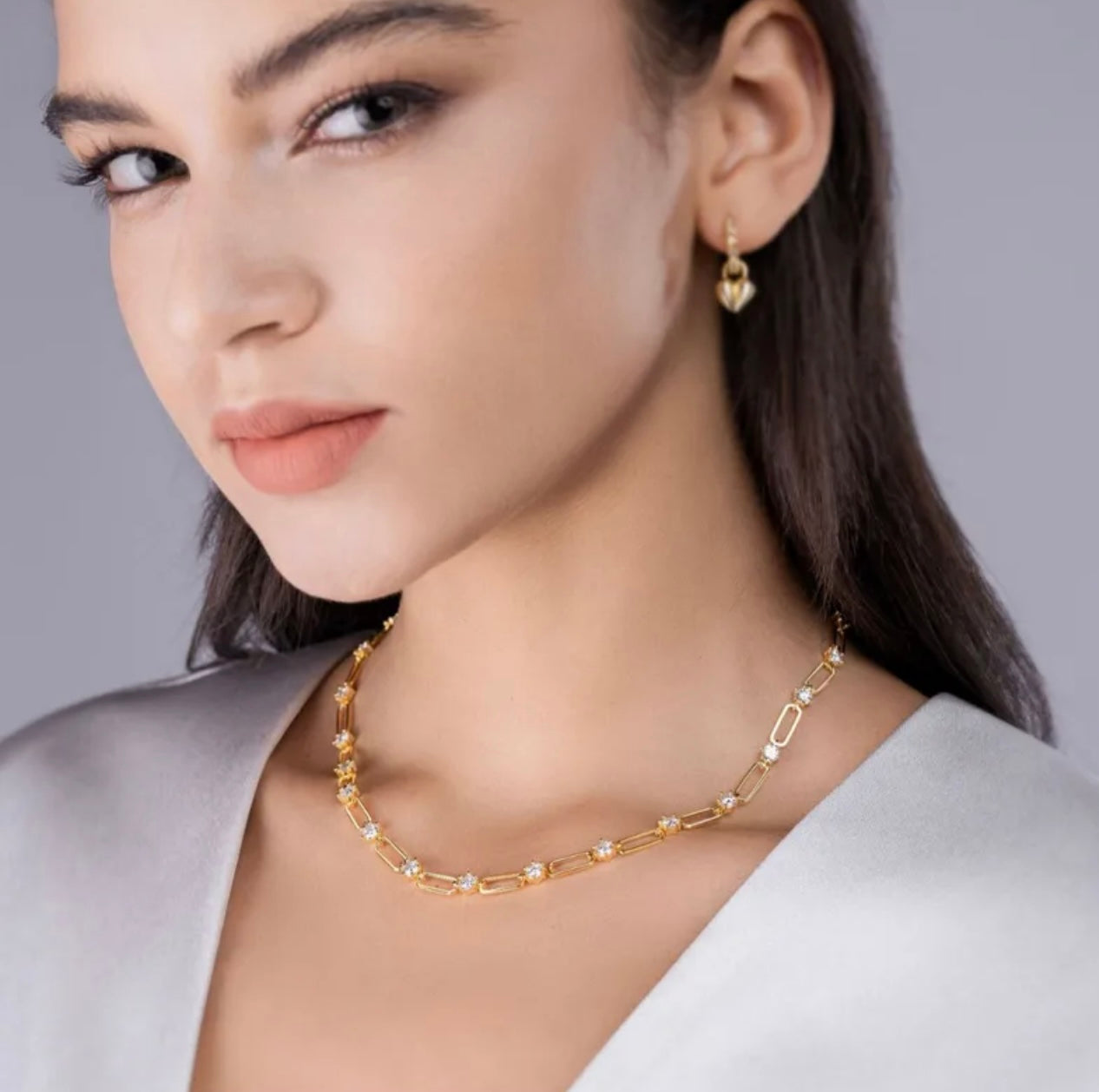 Moissanite Lira 
Necklace