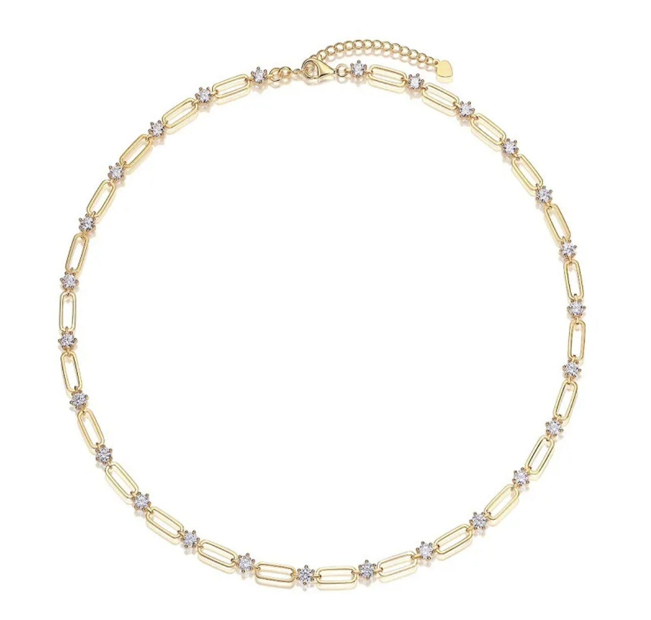 Moissanite Lira 
Necklace