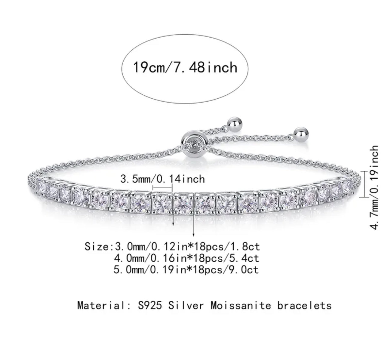 Tennis bracelet