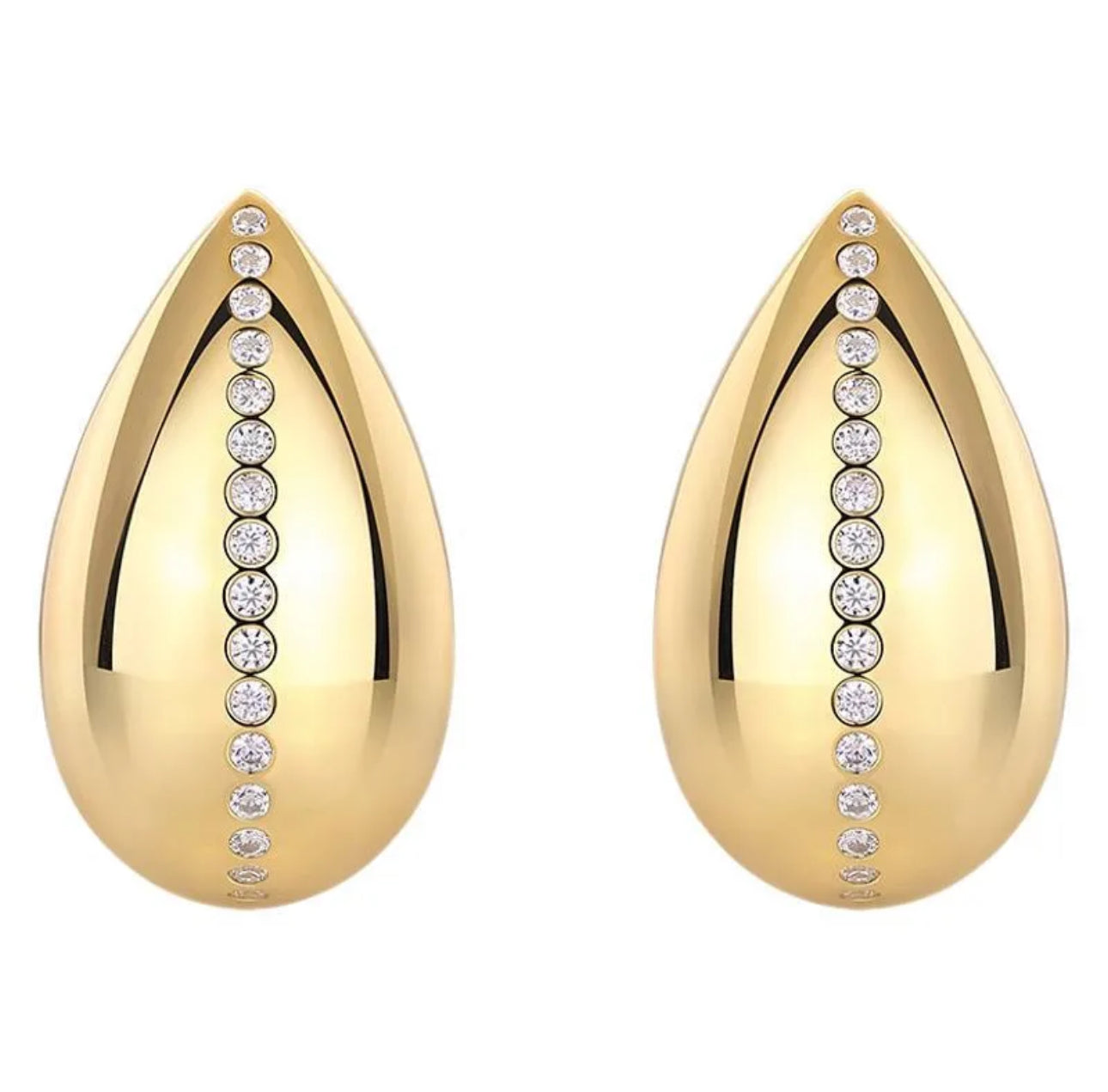 Oval earrings