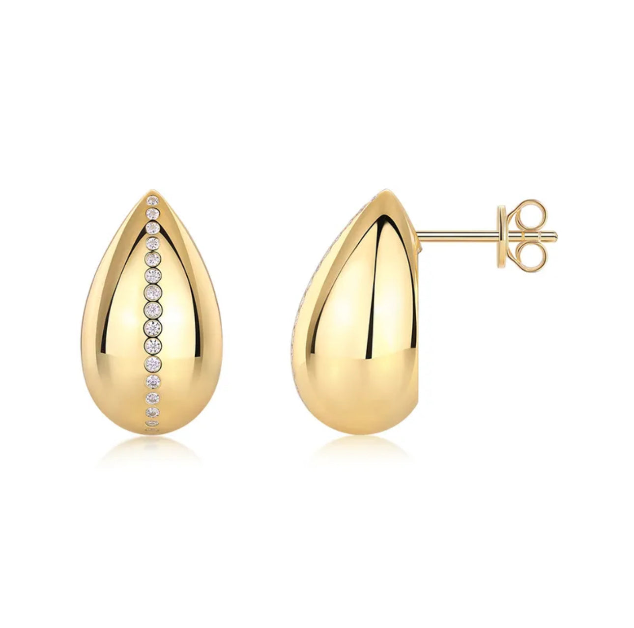 Oval earrings