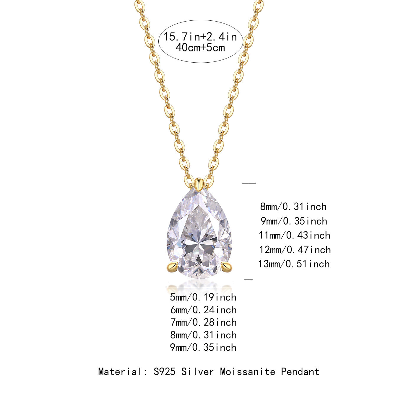 Linea Moissanite Necklace